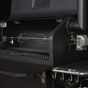 GMG Rotisserie Kit – Peak Pellet Grill inside view