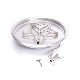 HPC Round Bowl Gas Fire Pit Insert with Match Lit Ignition