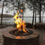 HPC Round Bowl Gas Fire Pit Insert with Push-Button Ignition