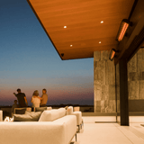Infratech CD Infrared Electric Heater in contemporary motif kit in patio - lifestyle view