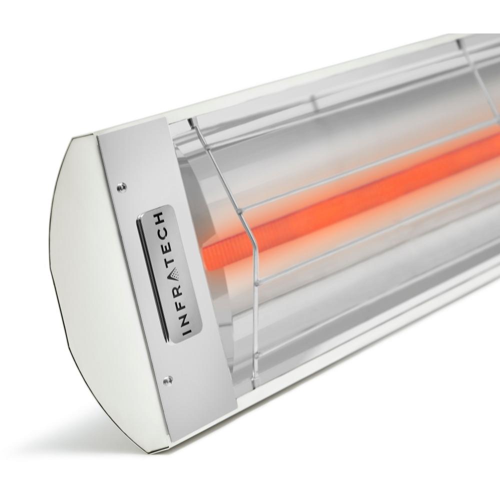 Infratech C Series 61&quot; 3000W/4000W Single Element Infrared Electric Heater in White