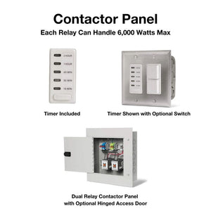 Contactor panel Can Handle 6,000 Watts Max