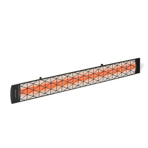 Angled view of infratech motif contemporary cd electric heater in black