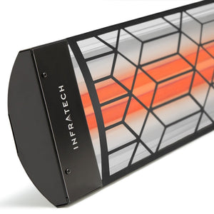 close up on the infratech motif craftsman cd electric heater in black