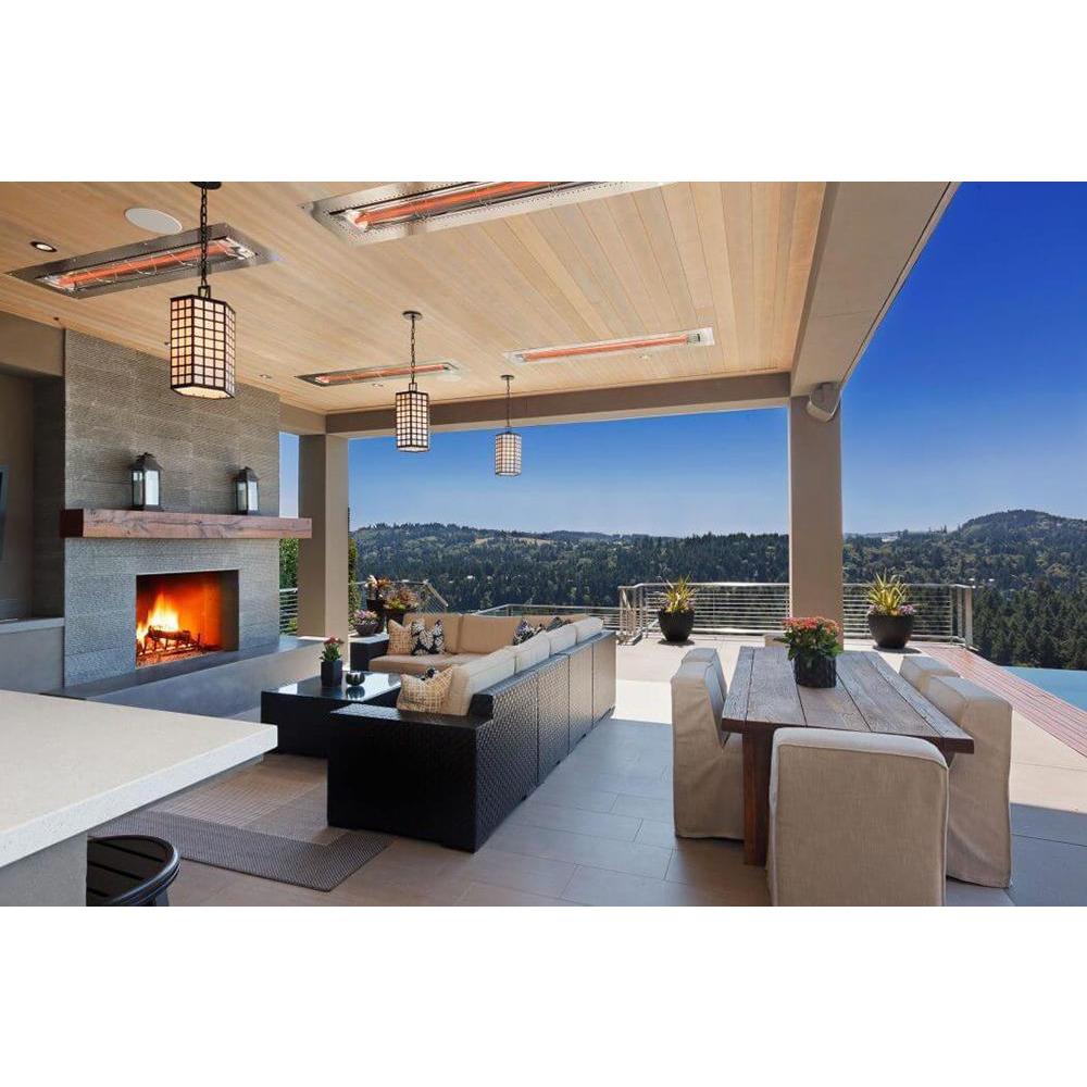 Infratech W Series 39&quot; flush mounted in mountain view patio