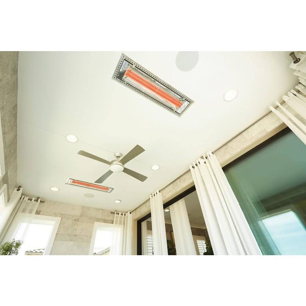 Infratech WD Series 33&quot; flush mounted heaters for indoor/outdoor living space