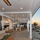 Infratech WD Electric heater flush mounted in ceiling outdoors - alternate view