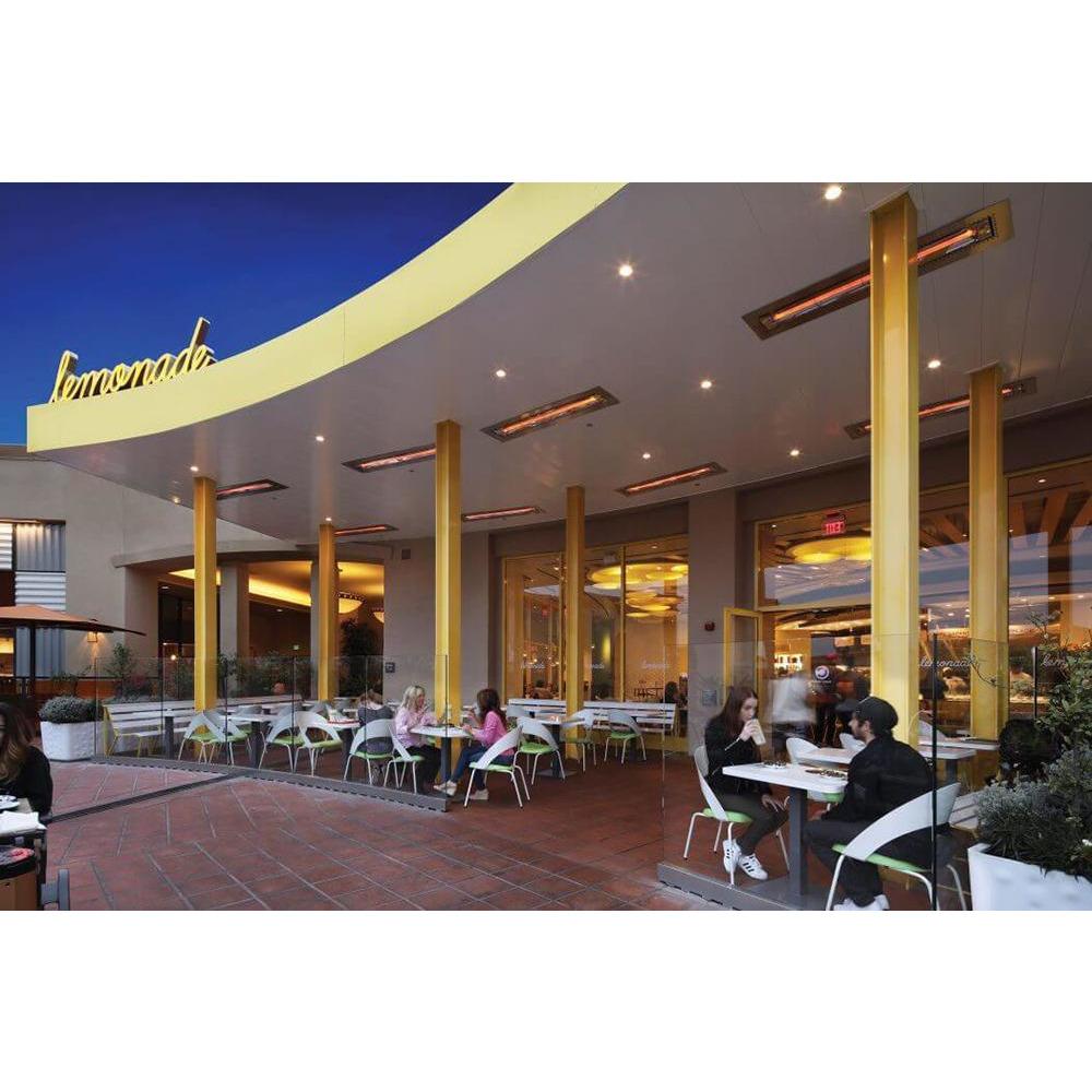 Infratech WD Series 61&quot; heaters for year-round outdoor dining at Lemonade