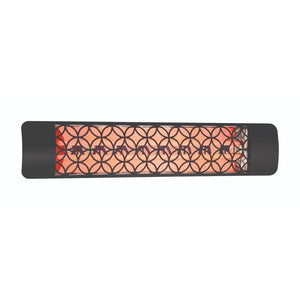 Innova 4000W Black Infrared Electric Heater with clover decor plate