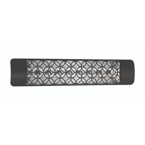 Innova 4000W Black Infrared Electric Heater with clover decor plate
