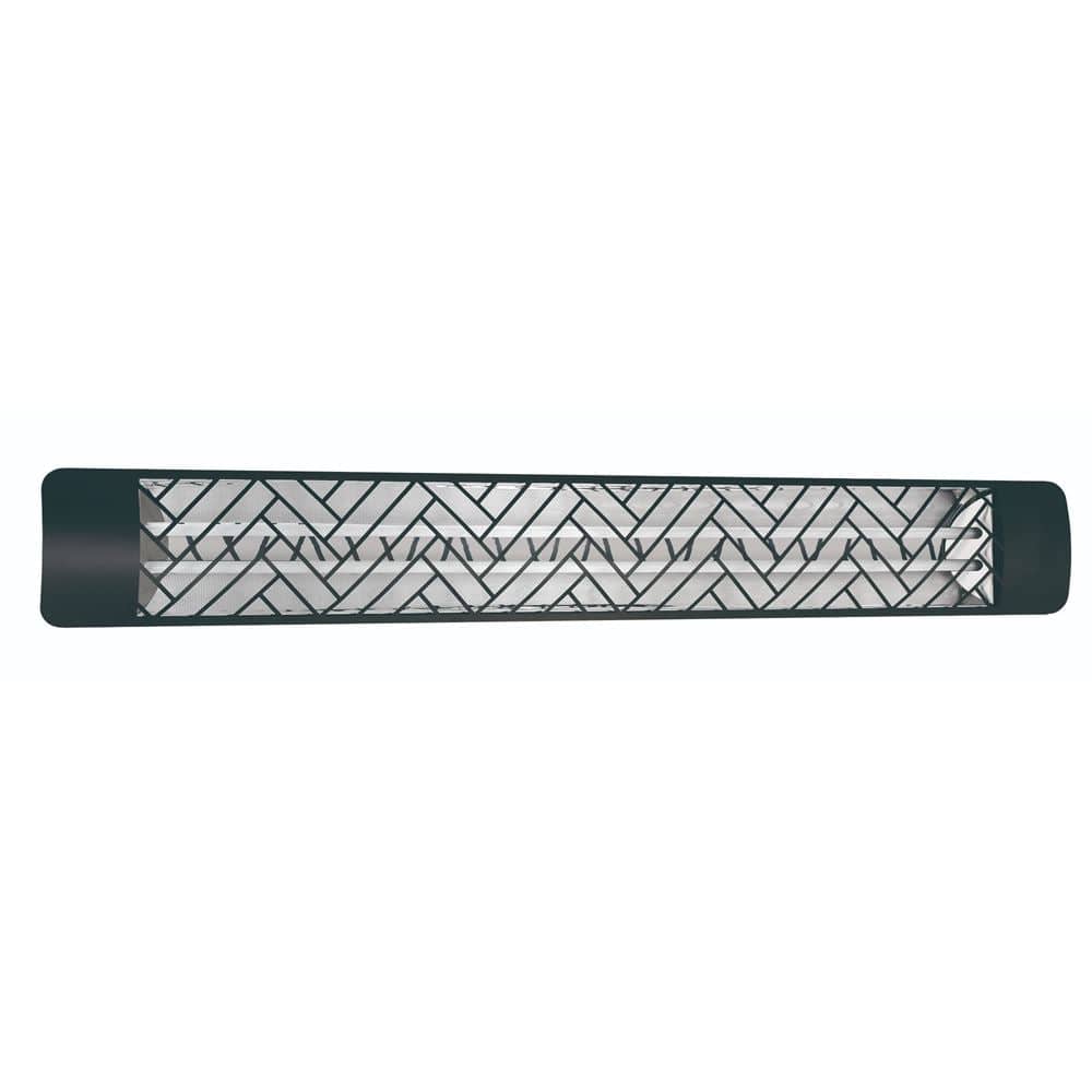 Eurofase 6000W Black Infrared Electric Heater with stella decor plate