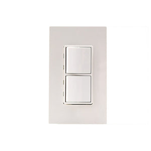 Innova Wall Plate Single Duplex Switch in White