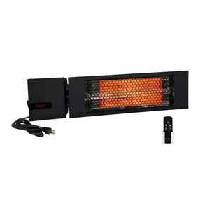 King Electric SmartWave 24-Inch 1500 Watt Infrared Radiant Patio Heater with 15A Plug and Remote