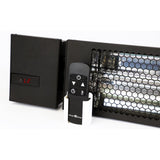 Zoomed-in view of King Electric SmartWave Infrared Radiant Patio Heater with Remote - close-up view