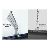 Mounting options of King Electric SmartWave Infrared Radiant Patio Heater - angle view