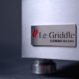 Le Griddle Commercial Series 75 30-Inch 2-Burner Built-In Gas Griddle Zoomed In Logo