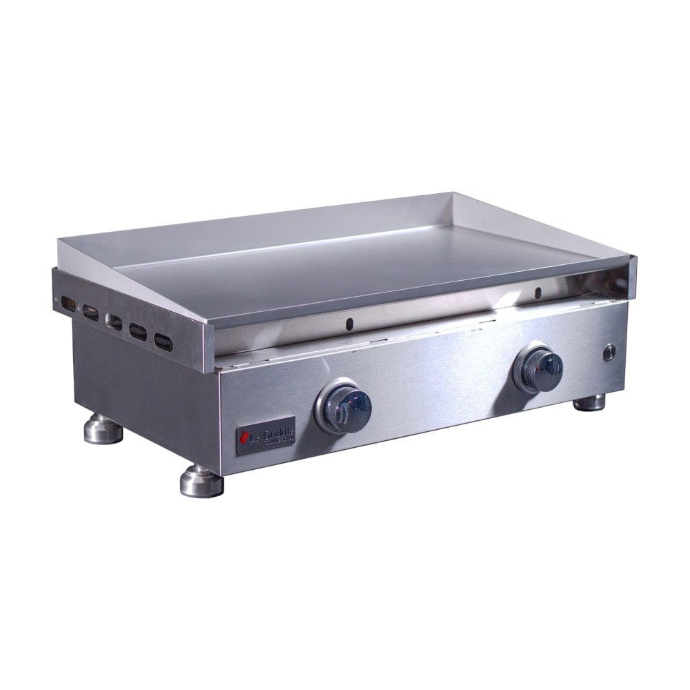 Le Griddle Commercial Series 75 30-Inch 2-Burner Built-In Gas Griddle - 3mm Plate Side View