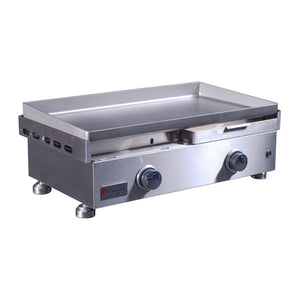 Le Griddle Commercial Series 75 30-Inch 2-Burner Built-In Gas Griddle - 6mm Plate Side View