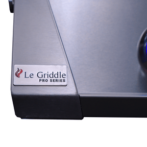 Le Griddle Pro Series 105 41-Inch 3-Burner Built-In Gas Griddle Brand Logo on Product