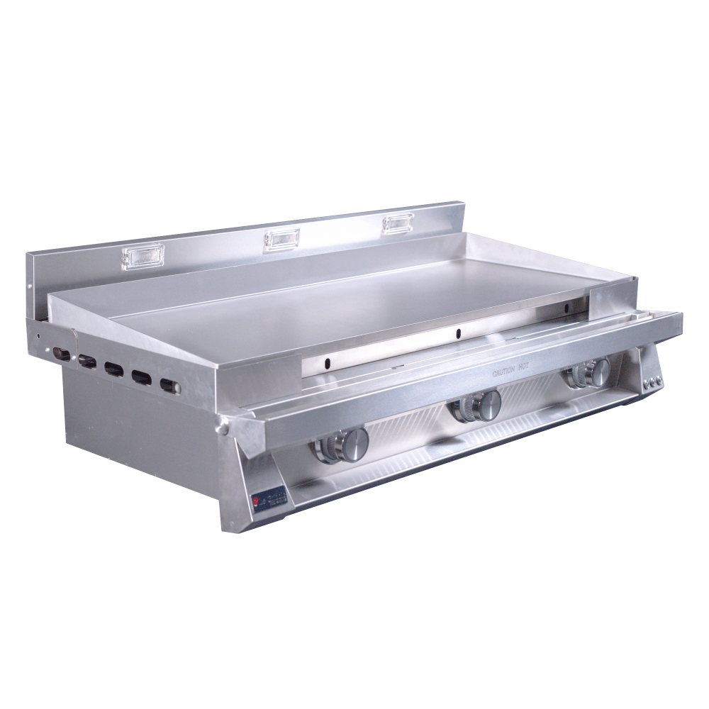 Le Griddle Pro Series 105 41-Inch 3-Burner Built-In Gas Griddle Side View