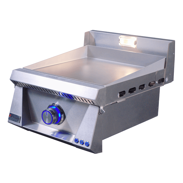 Le Griddle Pro Series 40 16-Inch 1-Burner Built-In Gas Griddle with Lights and Control Valve OFF