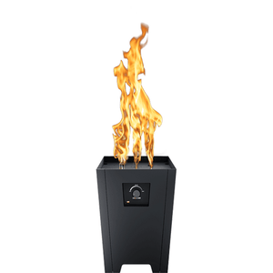 Live Outdoor Firestorm Series I Free Standing Fire Pit with Burner flame