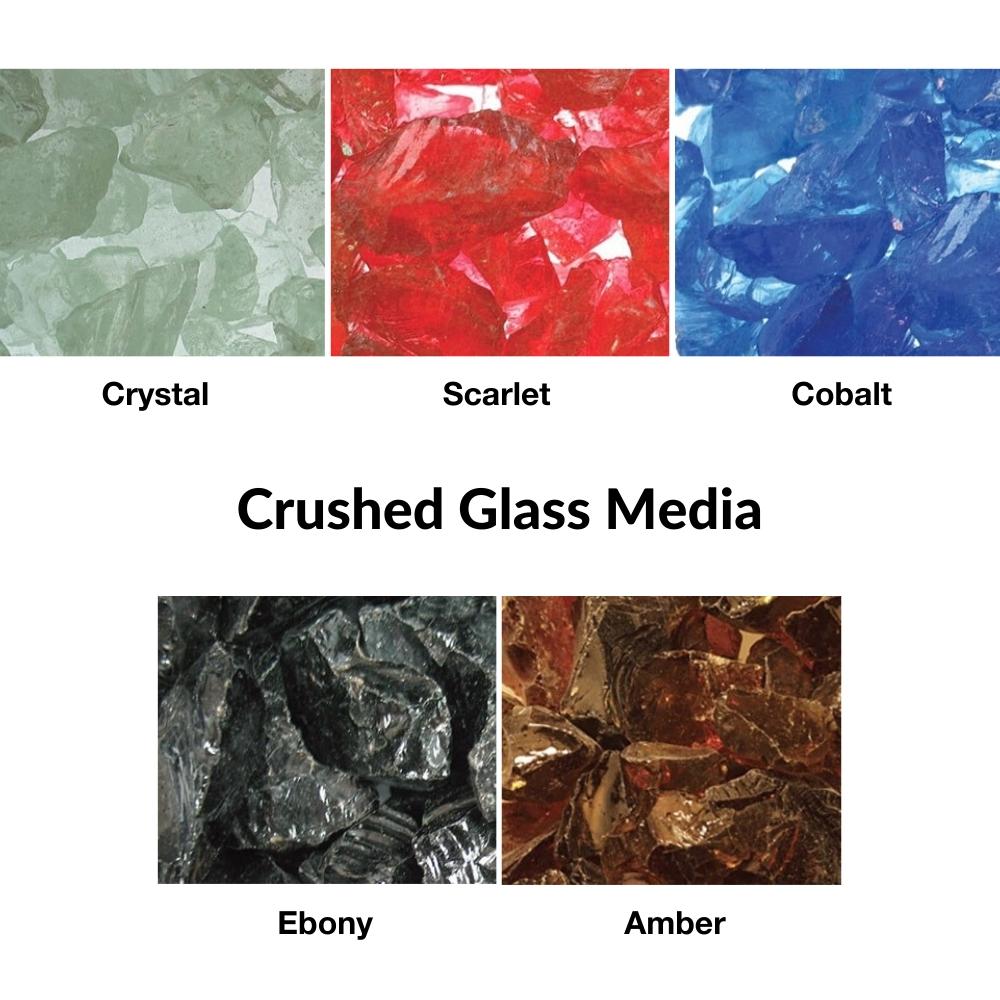 Crystal Crushed Glass Media