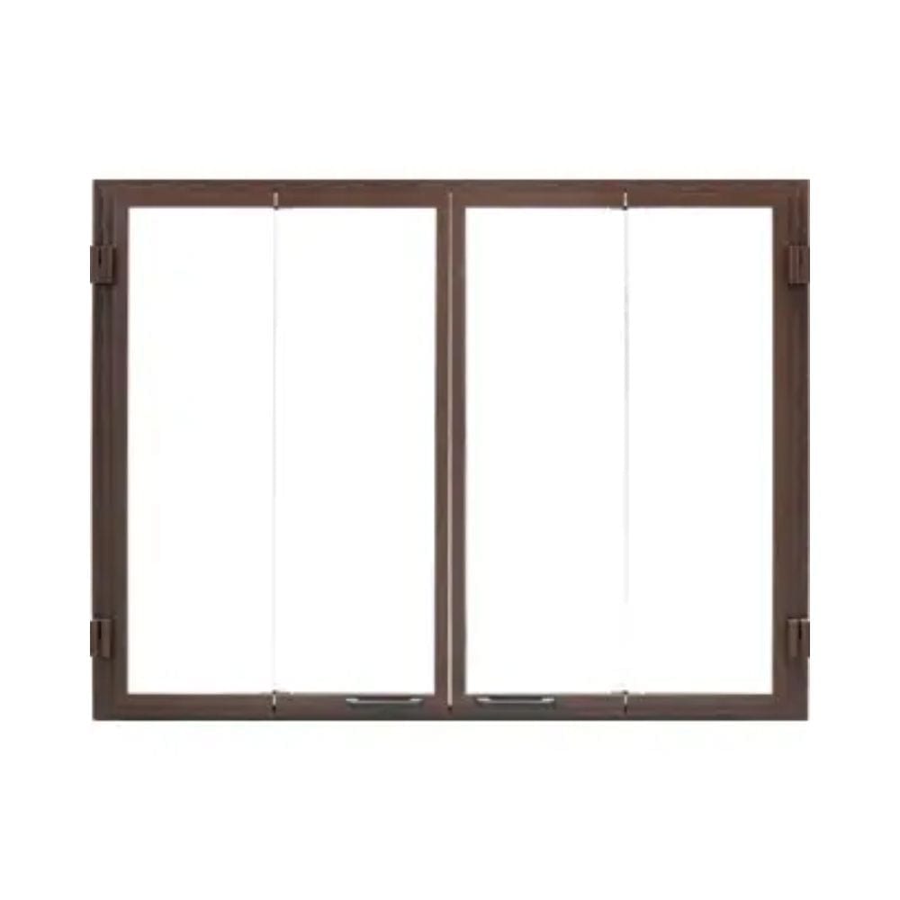 Majestic Glass Bi-Fold Door for Castlewood Fireplace