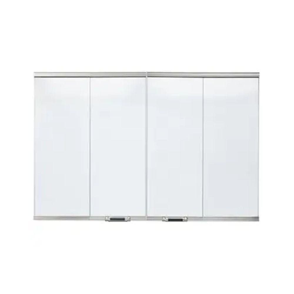 Majestic Glass Bi-Fold Door for Cottagewood Fireplace