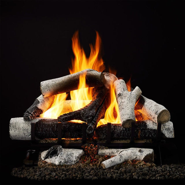 Majestic Grand Series 2-Tier Vented Gas Log Set in Grand Birch