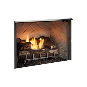 Majestic Vesper Vent-Free Outdoor Gas Fireplace with Herringbone Interior Panels