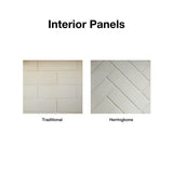 interior brick panels - close-up view