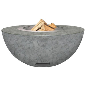 Modern Blaze 42-Inch Smokeless Round Concrete Fire Bowl With Wood