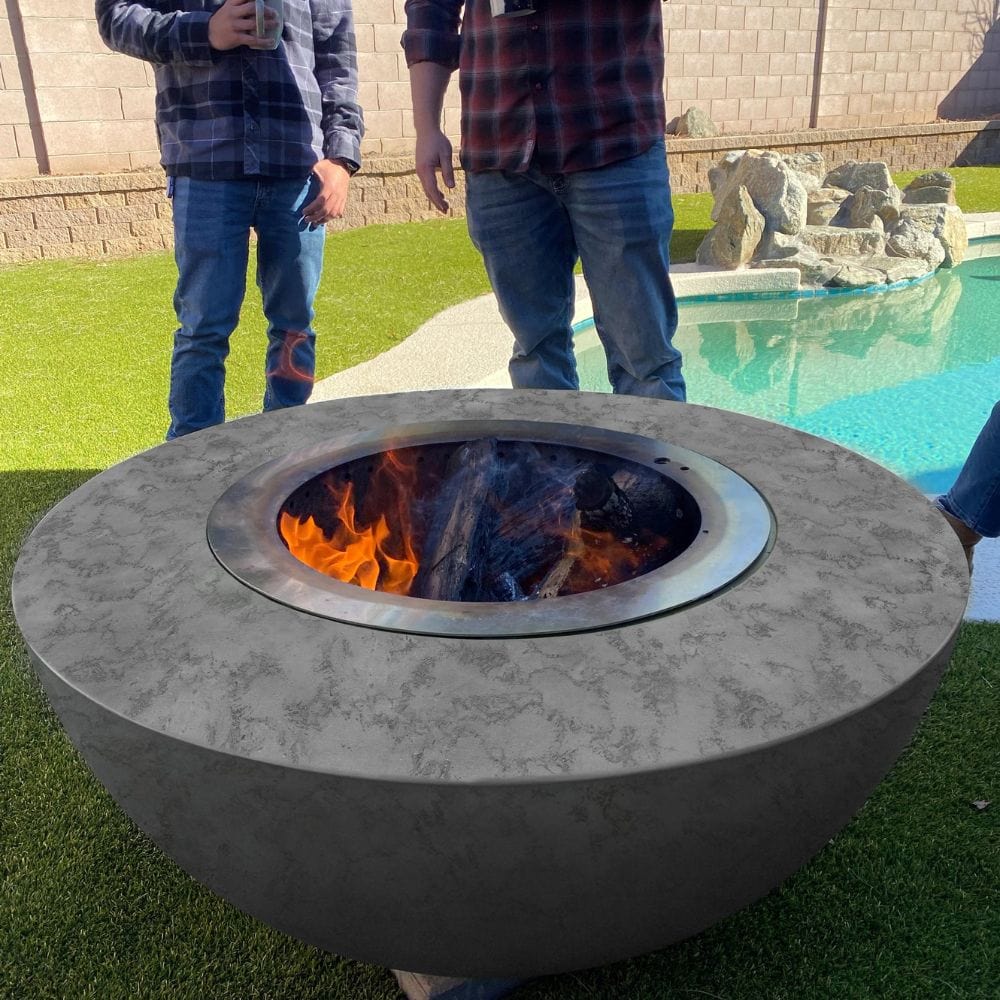 gathering friends around the smokeless fire pit