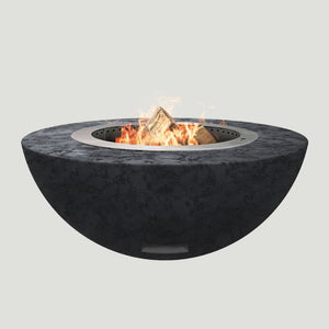 Modern Blaze 42-Inch Smokeless Round Concrete Raven/Black Fire Bowl