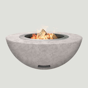 Modern Blaze 42-Inch Smokeless Round Concrete Ivory/White Fire Bowl