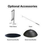 modern blaze poker stand poker and cover/snuffer