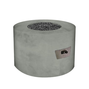 st. helens round gas fire pit in granite