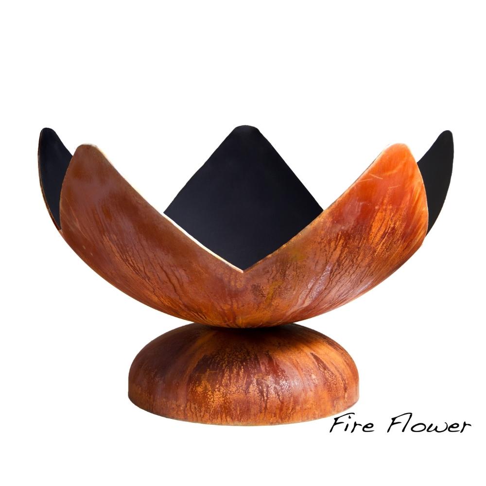 Ohio Flame Fire Flower Artisan Fire Bowl, Sizes: 30&quot; - 41 Wide