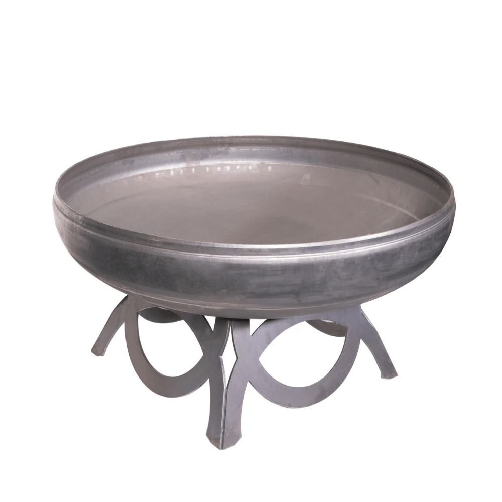 Ohio Flame Liberty Round Steel Fire Pit with curved base