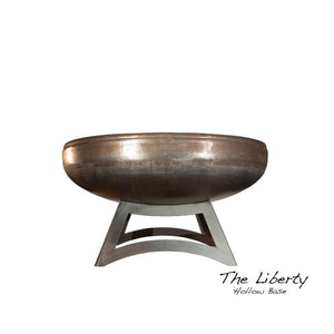 Ohio Flame Liberty Round Steel Fire Pit with Hollow Base