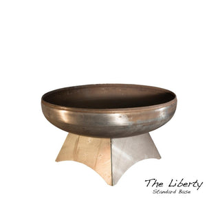 Ohio Flame Liberty Round Steel Wood-Burning Fire Pit - 24" Diameter / Standard Base