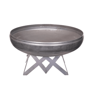 Ohio Flame Liberty Round Steel Fire Pit with angular Base