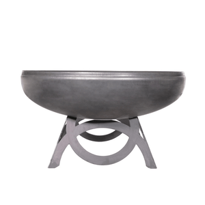 Ohio Flame Liberty Round Steel Fire Pit with curved base