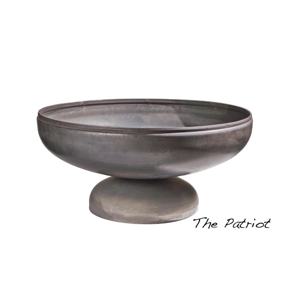 Ohio Flame Patriot Round Steel Fire Pit, Sizes: 24" - 48" Wide - angle view