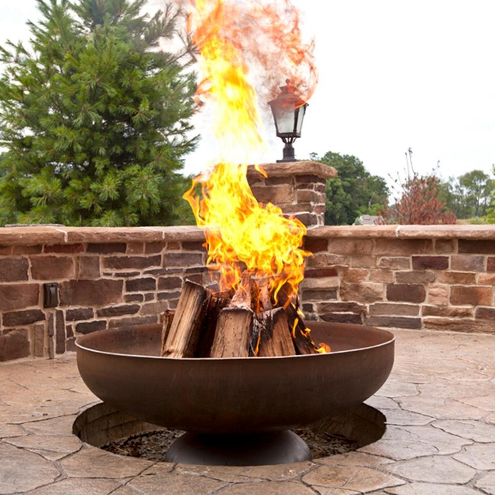 Ohio Flame Patriot Round Steel Wood-Burning Fire Pit