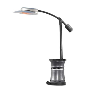 Paragon Outdoor ARC Propane Patio Heater in Hammertone Silver Vein