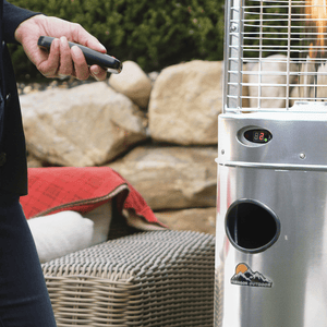 Conveniently turn your Paragon Outdoor Helios Round Propane Patio Heater on or off