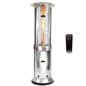 Paragon Outdoor Helios Round Propane Patio Heater in Stainless Steel