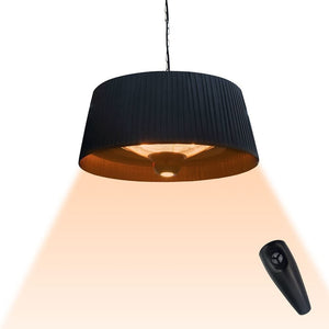 paragon outdoor SOL pendant black electric heater with remote